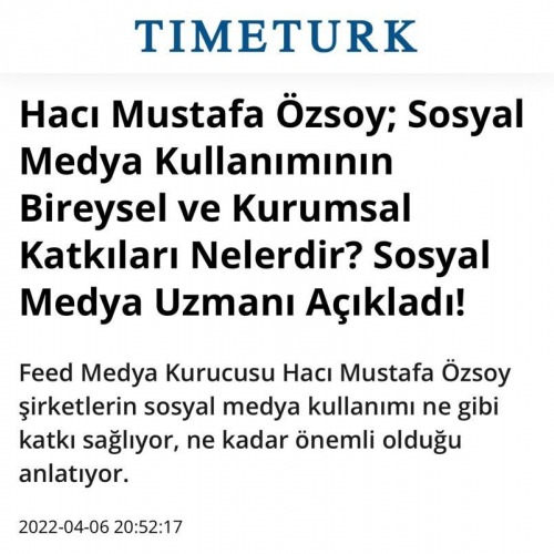 Mustafa Özsoy; Sosyal Medya Kullanımının Bireysel ve Kurumsal Katkıları Nelerdir? Sosyal Medya Uzmanı Açıkladı!